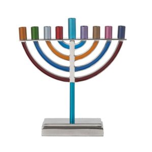 חנוכיה קלאסית גדולה - צבעוני